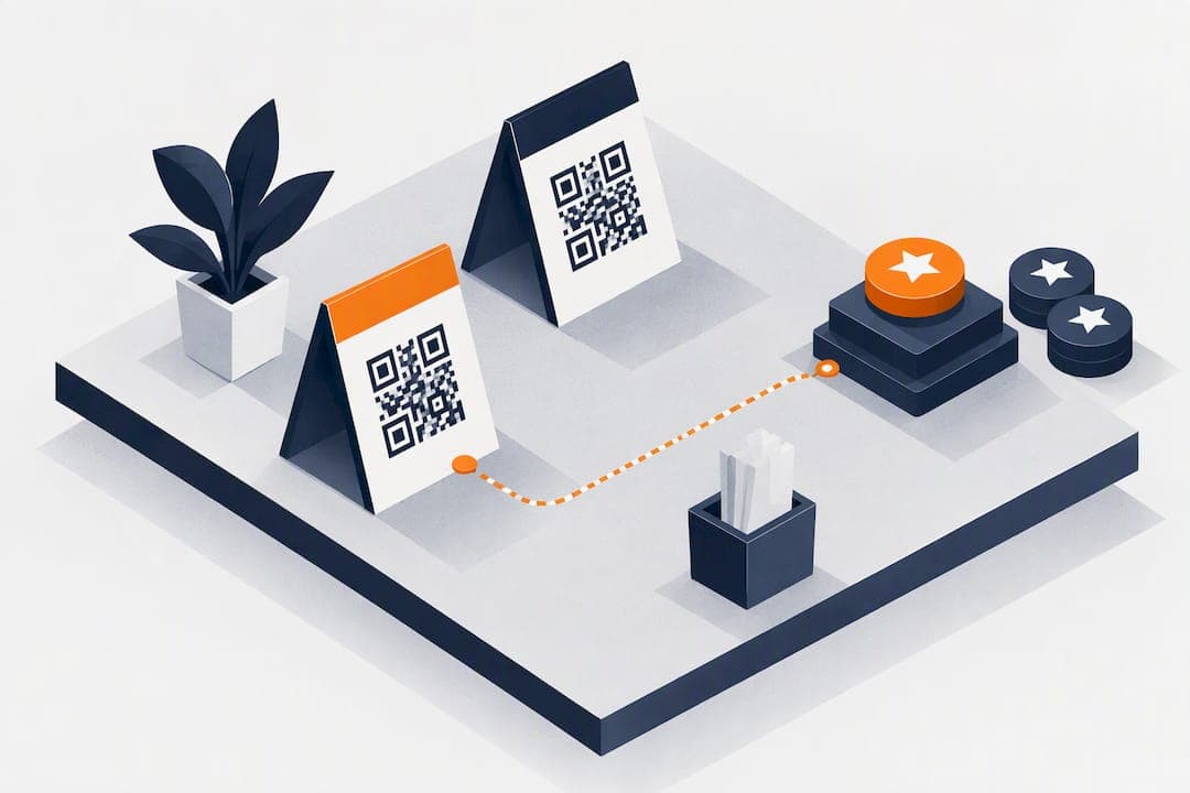 Small Businesses: Table Tent QR That Tracks Scans and Delivers Rewards